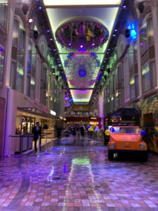 Royal Caribbean's Navigator of the Seas promenade