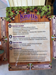 Knott's Berry Farm tasting